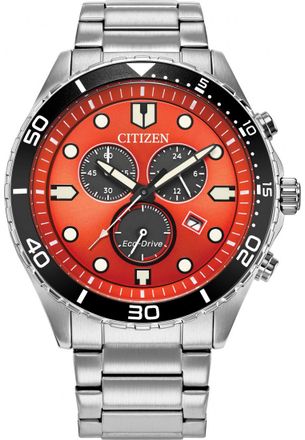 Citizen AT2560-84X Mens Sporty Aqua Watch - Silver - One Size