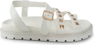 Belle & Bloom Morning Mood Chunky Stud Sandal in Cream at Nordstrom, Size 10