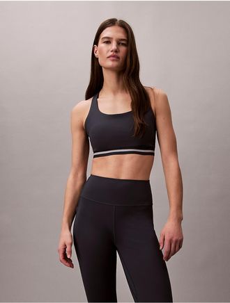 Calvin Klein Calvin Klein Womens Icon Sport Medium Impact Sports Bra - Blue - XL