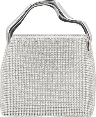 Cult Gaia Solene Mini Rhinestone Mesh Handbag