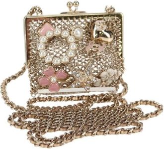 Chanel Pre-owned Metal chanel-bags - Dames - Vintage Schoudertas - Geel - ONE Size - Vintage