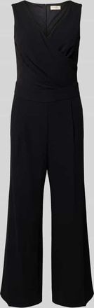 Vera Mont Jumpsuit in Wickel-Optik in Black, Größe 38