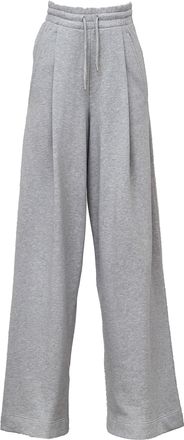 Dries Van Noten Soft Wide-Leg Pants with Mid-Rise Waist and Elasticized Band