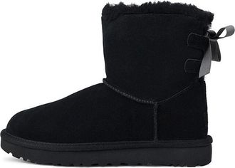 UGG (WMNS) UGG Mini Continuity Bow Fleece Lined Black 1110705-BLK