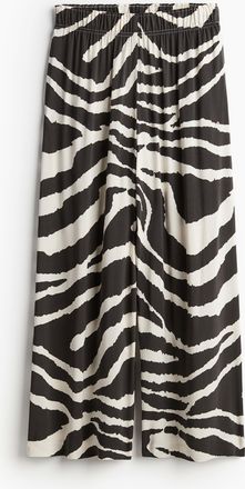 H&M Cropped Schlupfhose - Grau