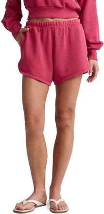 Beyond Yoga Fade Out Sweat Shorts in Washed Berry Red at Nordstrom, Size Large