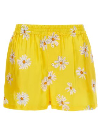 Moschino Bicolor Silk Bermuda Womens Shorts