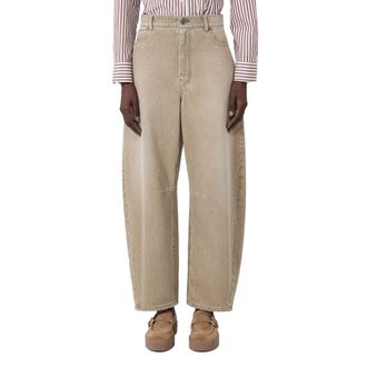 Max Mara Relaxed-Fit Denim Jeans - Beige