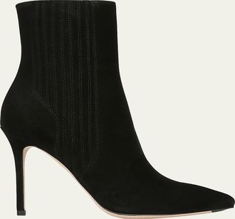 Veronica Beard 95mm Lisa Suede Stiletto Ankle Booties