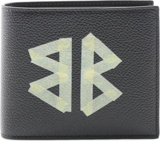 Balenciaga Pre-owned Wallets, female, Black, Size: ONE SIZE Pre-owned Logo Print Bi-Fold Wallet