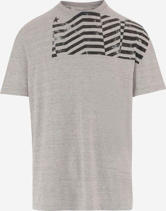 Golden Goose Baumwoll-T-Shirt mit Aufdruck