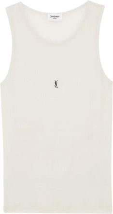 Saint Laurent Dames, Tops, Wit, Maat: XS Katoen