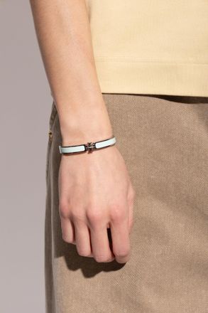 Tory Burch Bracelet With Logo, Womens, Silver