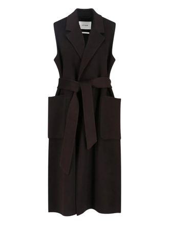 Ivy & Liv Cappotto smanicato Clarissa - Marrone