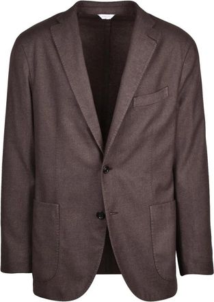 Boglioli Giacca Stondata - Heren - Blazers - Bruin - 4XL - Wol - Jassen