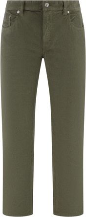 Department Five Green Straight Corduroy Trousers