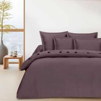 Blanc Avenue Juego de funda de edred&oacute;n 200x200cm+2fa 63x63cm de sat&eacute;n de algod&oacute;n