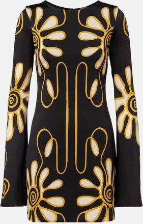 Cala de la Cruz Maisha printed jersey minidress