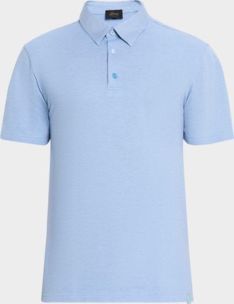 Brioni Mens Jersey Pique Polo Shirt