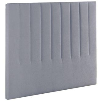 Home Heavenly Home Heavenly - Cabecero Tapizado Amex - Cabezal De Cama Acolchado Con Franjas Verticales, Textura Suave Sin Montaje, 150x120 Cm Color : Tela Gris
