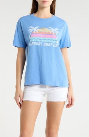 Rip Curl Malibu Relaxed Graphic T-Shirt in Cornflower Blue at Nordstrom, Size Xx-Small