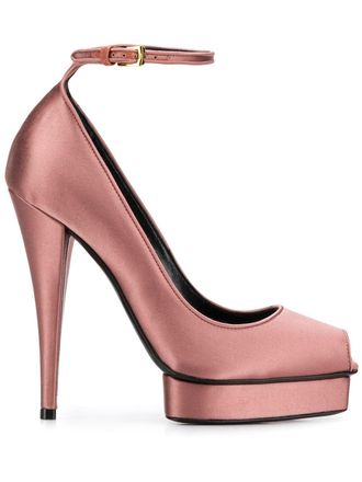 Tom Ford platform 130mm peep toe pumps - Pink