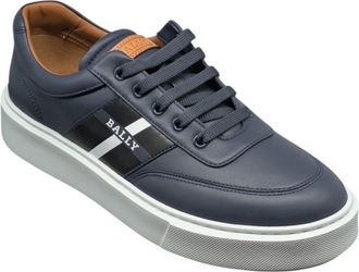 Bally Coby 6310055 Mens Ink Lamb Leather Sneakers