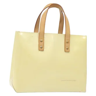 Louis Vuitton Reade Monogram Vernis Beige Patent_Leather Bag (Pre-Owned)