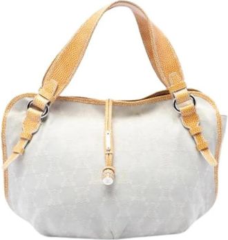 Celine Pre-owned Denim celine-bags - Dames - Vintage Handtas - Wit - ONE Size - Denim - Vintage