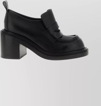 Moschino leather loafers