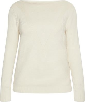 Usha Gebreide trui Dames wit