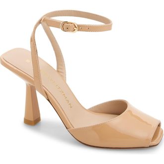 Stuart Weitzman Val Ankle Strap Sandal in Adobe at Nordstrom Rack, Size 6.5