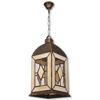 Fabrilamp Fabrilamp - Farol Grande Califa 3xe27 Oro Viejo/beis Regx33x33 Cm