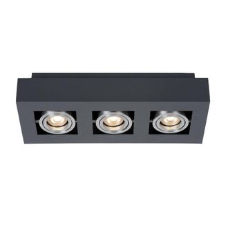 Netlighting Modern Surface Mounted Black Aluminum 3 Light GU10