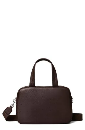 Tory Burch Leather Satchel in Cocoa at Nordstrom