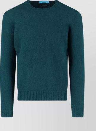 Drumohr ribbed crewneck sweater and hem