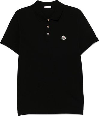 Moncler Logo-patch Cotton Polo Shirt