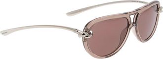 Bottega Veneta Knot Navigator Zonnebril - unisex - Accessoires - Bruin - Maat: ONE Size