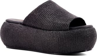 Shushop Ilana Platform Slide Sandal in Black at Nordstrom Rack, Size 8.5