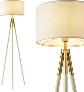 Brightech Levi Cream with Gold Shade Interior