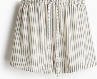 H&M Shorts mit Kordelzug - White