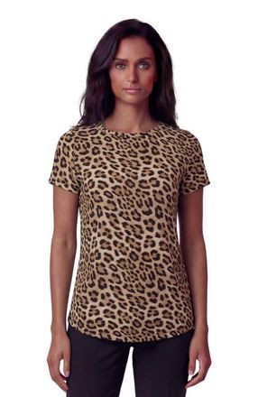 Lords of Harlech Leopard Womens Cap Sleeve Top in Leopard Brown at Nordstrom, Size Xx-Large
