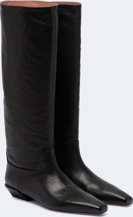 PARIS TEXAS Bettina leather knee-high boots
