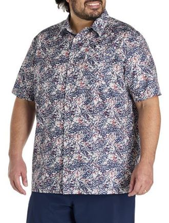 Columbia Big & Tall Super Slack Tide Camp Shirt in Nocturnal at Nordstrom, Size Xx-Large
