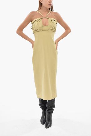 Jacquemus Fitted Midi Dress BIKINI with Halterneck and Back Slit Jacquemus