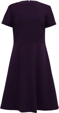 Brooks Brothers A-Line Midi Dress in Violet Wool