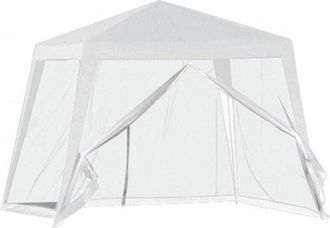 Trade Shop Trade Shop - Copy Of Gazebo Tenda Da Giardino Resistente Removibile 2.5x2.4x3mt Blu Con Zanzariera 222709