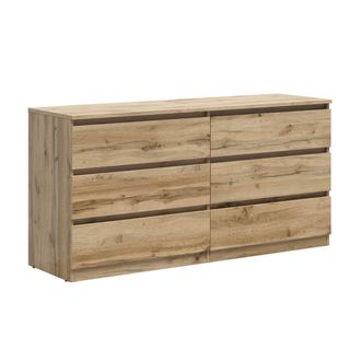 Petits Meubles C&oacute;moda 6 cajones paneles de aglomerado madera