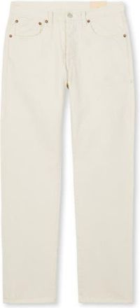 Fortela 966 John Japan Selvedge 5-Pocket Ecr&ugrave; Denim in Off White at Nordstrom, Size 26 29 Eu