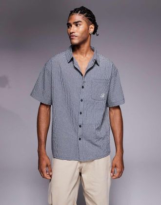 Liquor & Poker Camicia squadrata beige con stampa-Neutro